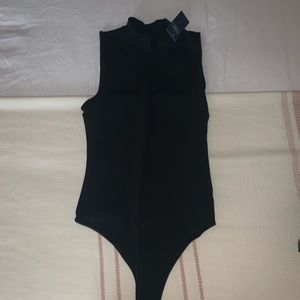 Black High Neck Bodysuit
